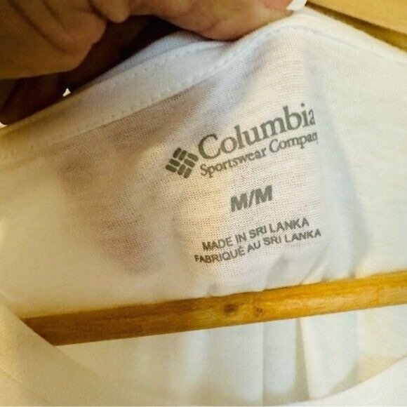 Columbia Western Winds White Short Sleeve T-shirtWomen's Size Medium - Picture 6 of 8